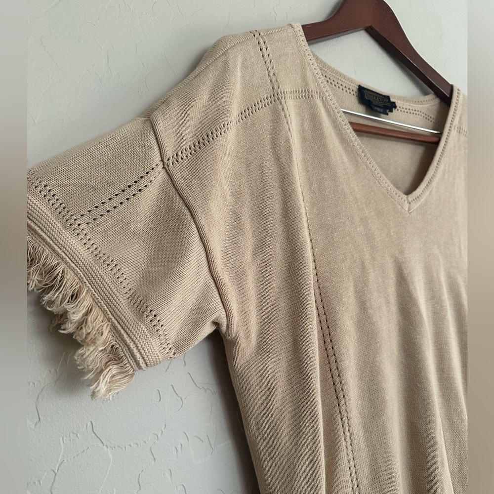 Pendleton Boho Sweater Tunic Light Tan / Beige Si… - image 2